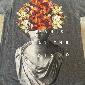 Panic at the Disco grey t-shirt womens XS excellent condition